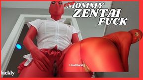 Step-Mommy's Red Zentai Seduction