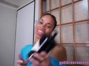 Goddess Rosie Reed Bi Femdom POV Ebony Goddess Strap On