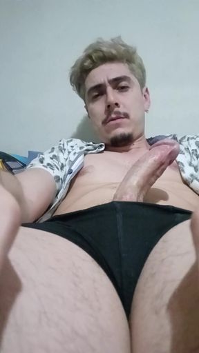 Horny Handsome Stud Masturbation Close up