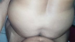 Latina MILF rides big cock in doggystyle POV