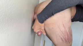 Standing fucking my ass against a wall