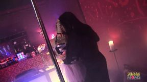 Two employees get plump pounded by their strip club boss