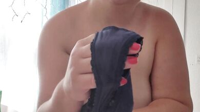 She is so horny, Ready for anything, put panties in pussy and fuck with dildo, Masturbating, squirt