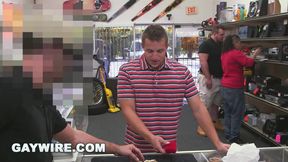 gay PAWN - youthfull str8 platinum-blonde twink Has gay three way For Bail money