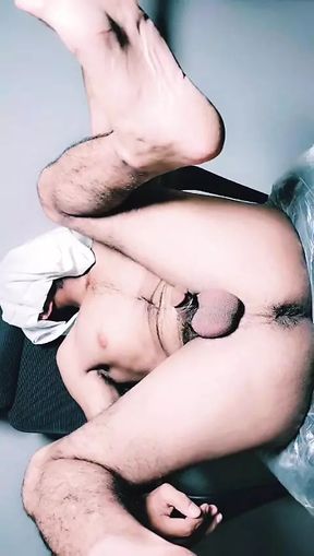 Beautiful Hot Gay taking 9 inches Big Dick in his Asshole