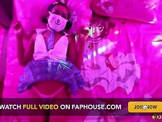 Johntronx - Masked Asian Student Fucked Hard in POV During a Lightshow