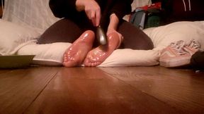 Foot Tickling on Argentine Girl - Shoes, Socks, Barefoot with Hands, Feather, Oil & Hairbrush | Part 2