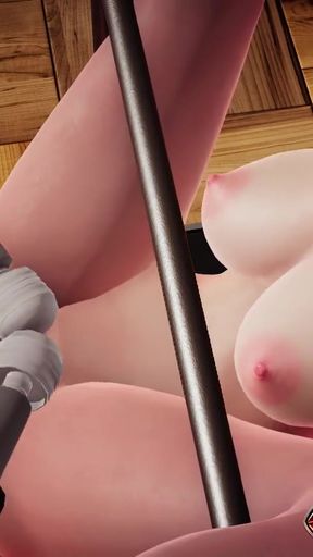 Rino In Fuck Machine: 3D Hentai - Intense Pussy and Ass Stimulation, Resulting in Squirt and Loud Moans   Clip 2