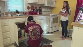 Candice Home Alone Gets Intruder