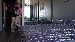 Amateur wife shared with big bull and cum covered the floor