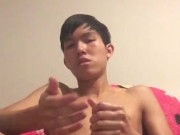 thai hard cock edging and beg for cum
