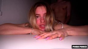 Big Booty Blonde MANHANDLED In The College Dorm MIRADAVID BLEACHED RAW EP 33