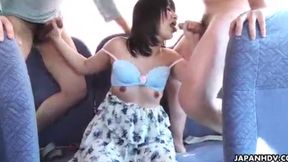 Tsuna Kimura's Uncensored Bus Blowjob Adventures with Japanese Girls