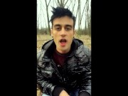 I found straight friend´s condom after night picnic, so I enjoy his cum