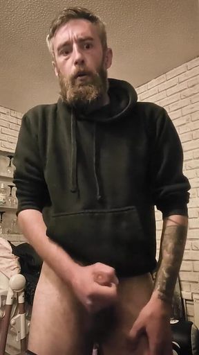 Wanking My Big Hard Dick and Smoking 2 Cigs