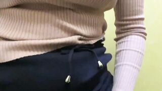 Outside Outdoor Pee into Restrooms Cafe three times compilation