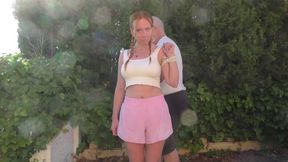 Melodie - First Ever Bondage Walk Training for the british Newcomer - Part 1 wmv SD