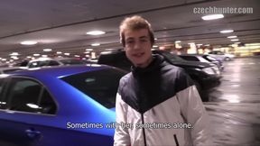 Twink Pop - Muscular Czech Hunter Coaxes Slim Twink Into Car Blowjob Finishes with Bareback Anal
