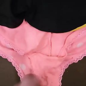 Insemination of Stepsis Panties and Nike Shorts After Her Workout