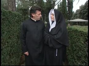 Shameful nuns get fucked in a threesome