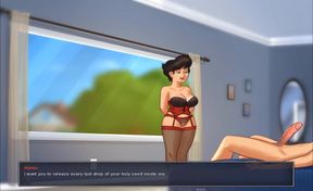 Summertime saga - hard fuck hot milf corset fetish