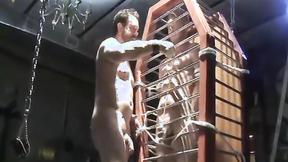 BoundMucleJocks: Master Franco Dax wraps Chet Walkers balls until it almost burs