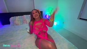 Latina Essie Gotback Brings Fierce Energy To A Neon Afterhours Scene!