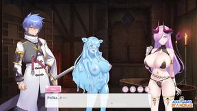 Seductive Raiden Mei Dances in Red Apron for Ecstatic Anime Sex Scene Fantasies