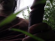 Exposed masturbating in nature p1