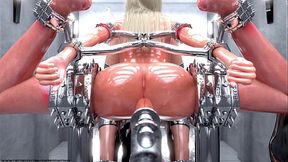 Blonde Slave in Metal Bondage - The Training!