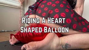 Phoenix Bates Humps Heart Shaped Balloon 4k HD - Balloon Humping - Bush - Hairy Ass - Barefoot - Multiple Angles