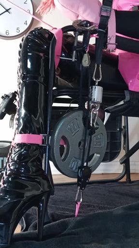 Sissy Maids Self Bondage Chair Torment