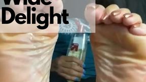 Size 13 Double Wide Delight- Oily Sole Tease