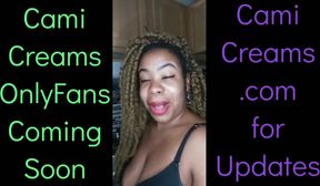 NEW Cami Creams OnlyFans Coming Soon - Ebony Black Girl BBW Big Lips Kitchen Wine Drinker Talking
