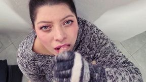 Milking with wool gloves