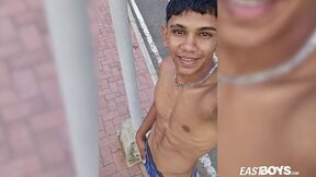 ”Super adorable latino boy with abs & big cock”