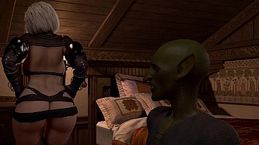 Goblin Pounding Thick Elf Ass Standing