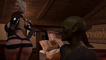 Goblin Pounding Thick Elf Ass Standing