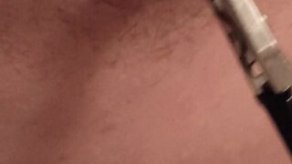 Nipple stimulation with cock cage