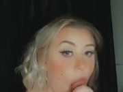 Smoking with tatted babe in lingerie turns into deep throating and fucking her sweet pussy
