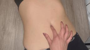 Layla messing with my belly CUSTOM MP4