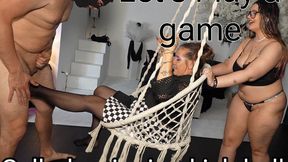 Let's play a game! Called swinging kick balls