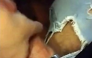 Guy cums on his buddy's cock then uses it as lube