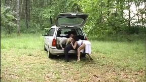 Woodland Threesome: Big Dick&#x1F32D; for Two Naughty&#x1F608; Girls