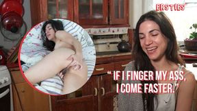 Ersties - Italian Magena enjoys finger fucking both holes