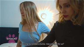 oops... step son accidentally cum in step mom after fucked step sister polly yangs in shared bed at night in hotel room