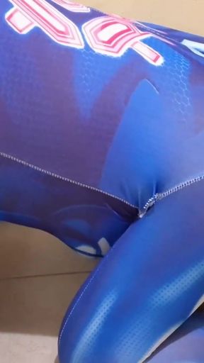 Cute Trans Girl Drinks Huge load of Cum from BBC Dildo on Halloween (Shemale Gokkun)   Clip 2