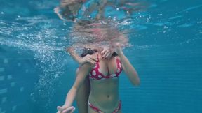 Lesbian Domination Top Girls Control Air Pool