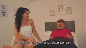 My busty stepmom comes home horny from the gym and gives me her tight pussy so she doesn'_t get bored.