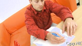 Watch this kinky guy nail his way to an intense anal orgasm with his tight ass in HD